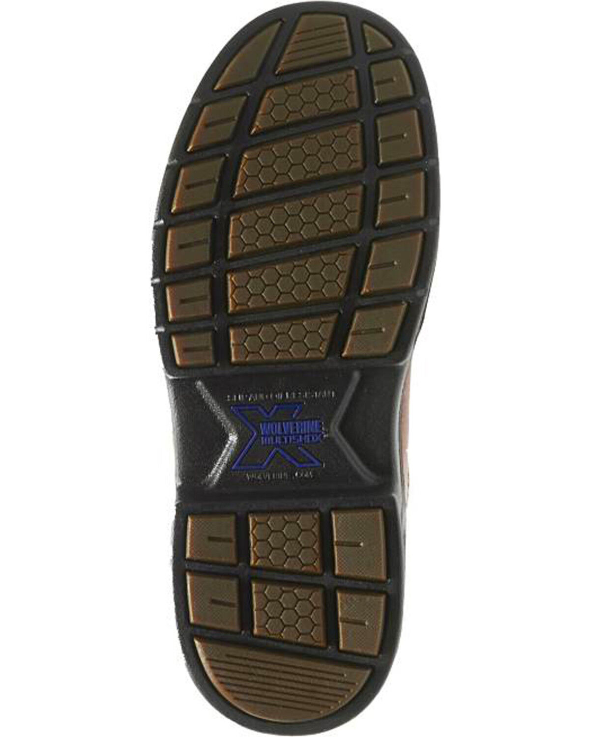 Image #5 - Wolverine Men's Raider Wellington Work Boots - Round Toe, Brown, hi-res