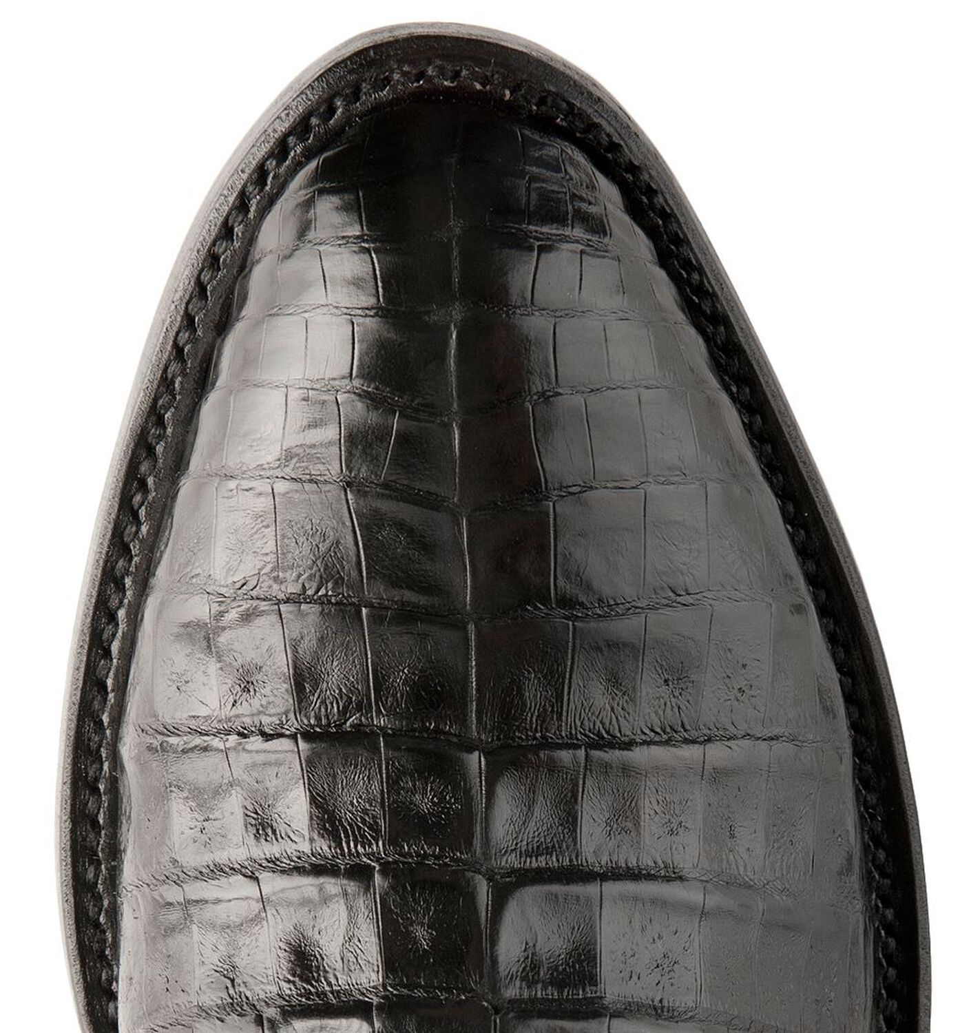 Image #6 - Lucchese Handmade 1883 Exotic Crocodile Belly Cowboy Boots - Round Toe, Black, hi-res