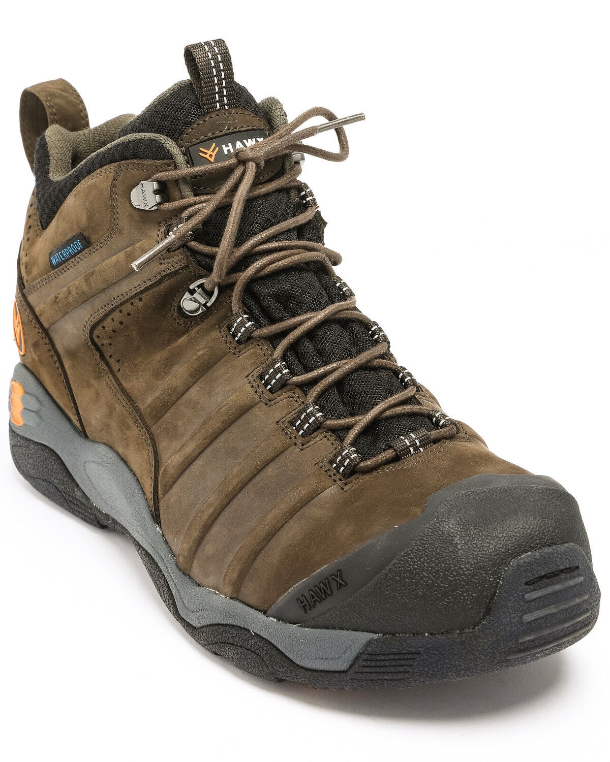 Hawx Men's 6" Axis Waterproof Hiker Boots - Soft Toe, Moss Green, hi-res