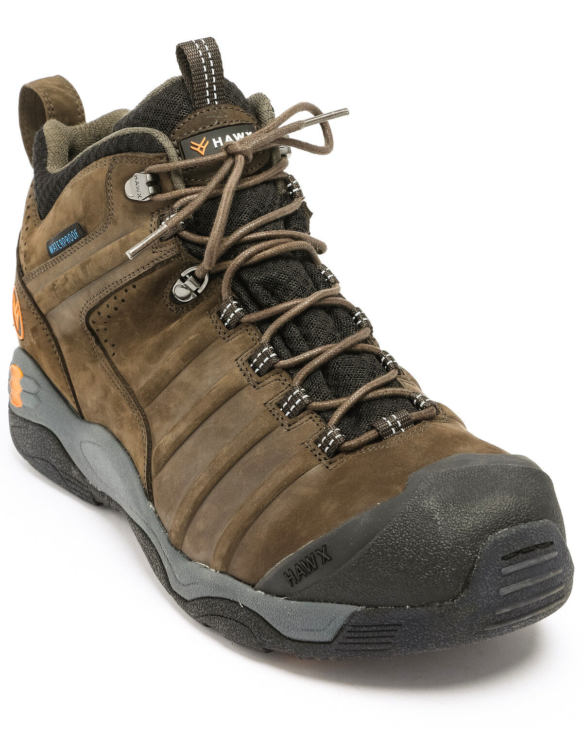 Image #1 - Hawx Men's Axis Waterproof Hiker Boots - Soft Toe, Moss Green, hi-res