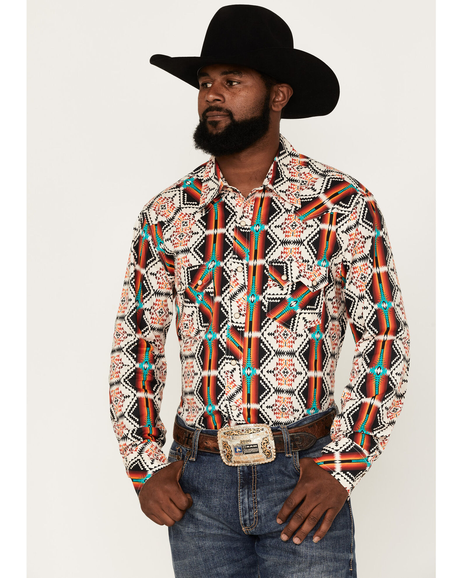 Rock and roll cowboy long sleeve shirts deals