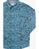 Image #2 - Cody James Toddler Boys' Lasso Paisley Print Long Sleeve Snap Western Shirt, Blue, hi-res