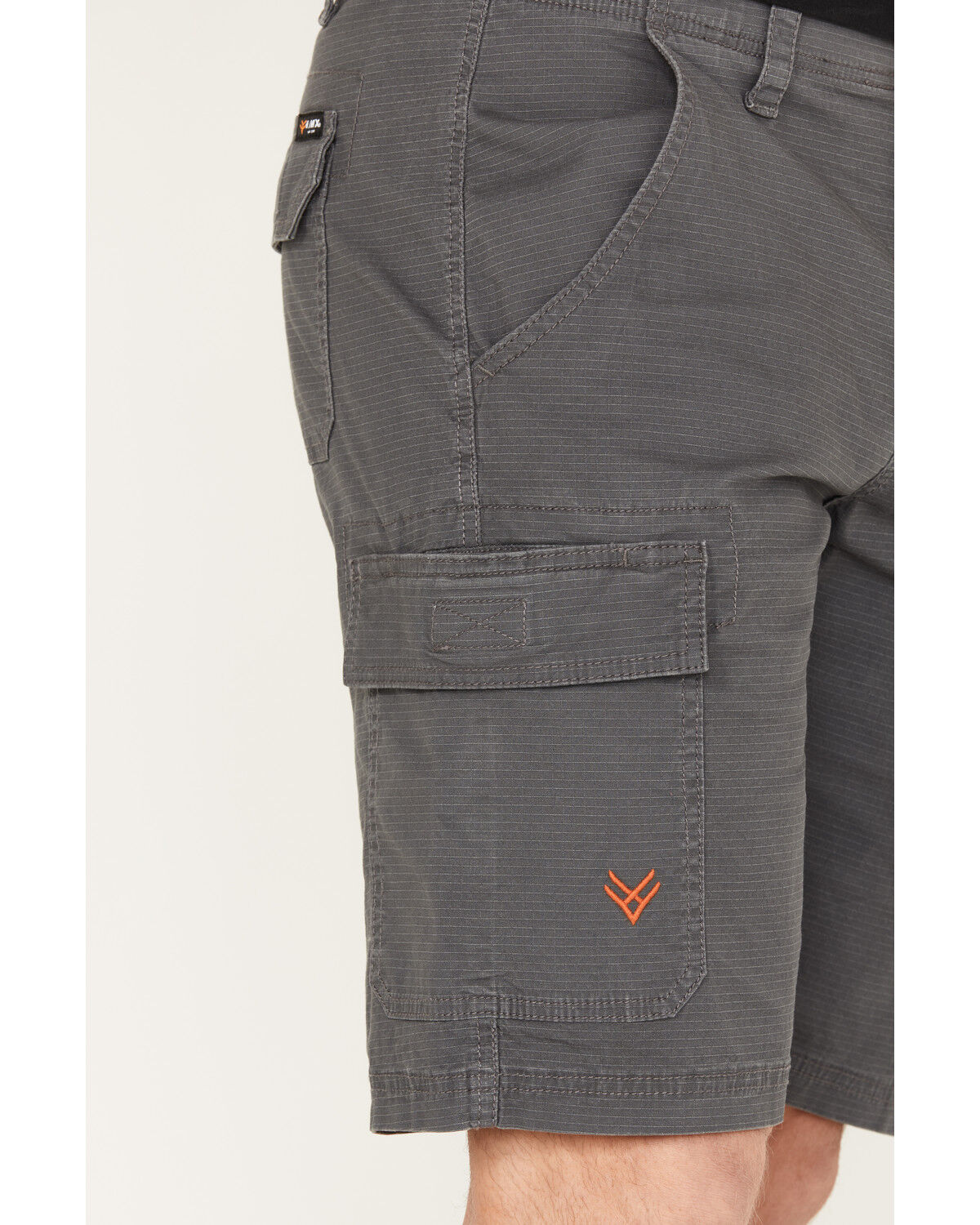 Image #2 - Hawx Men's Stretch Cargo Work Shorts, Steel, hi-res