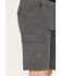 Image #2 - Hawx Men's Stretch Cargo Work Shorts, Steel, hi-res