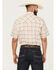 Image #4 - Ely Walker Men's Plaid Print Short Sleeve Snap Western Shirt, Multi, hi-res