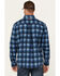 Image #4 - Hawx Men's FR Plaid Print Long Sleeve Button-Down Western Work Shirt, Navy, hi-res