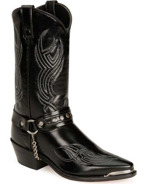 Sage by Abilene Studded Harness Boots - Snip Toe, Black, hi-res