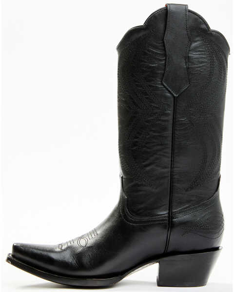 Image #3 - Planet Cowboy Women's Midnight Calf Western Boot - Snip Toe , Black, hi-res