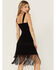 Image #3 - Idyllwind Women's Strawberry Hill Embroidered Floral Fringe Mini Dress, Black, hi-res