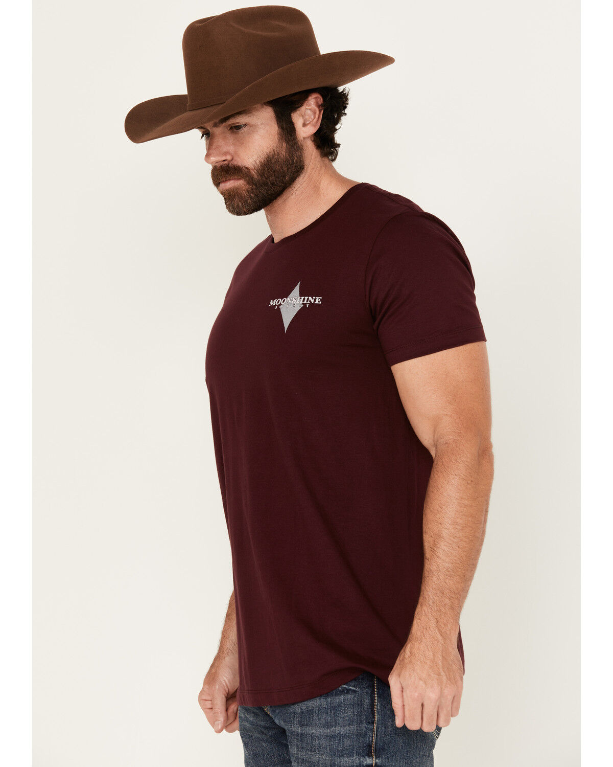Image #4 - Moonshine Spirit Men's King Of Diamonds Mariachi Short Sleeve Graphic T-Shirt, Burgundy, hi-res