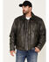 Image #1 - Cripple Creek Men's Zip-Front Concealed Carry Jacket, Black, hi-res