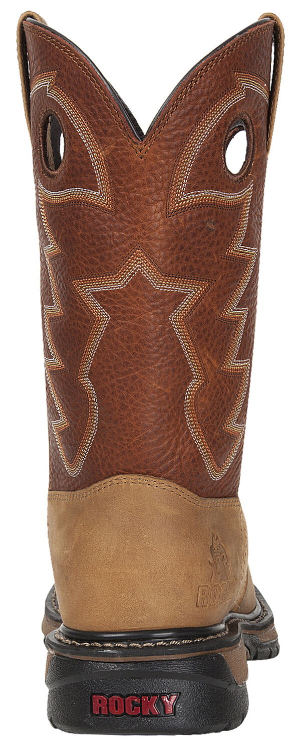 Image #7 - Rocky Men's Original Ride Waterproof Western Boots - Steel Toe, , hi-res