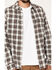 Image #3 - Brothers and Sons Men's Everyday Plaid Long Sleeve Button Down Western Flannel Shirt, Sand, hi-res
