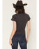Image #4 - Wrangler Women's Cowboys Short Sleeve Graphic Baby Tee, Black, hi-res