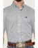 Image #3 - Cinch Men's Boot Barn Exclusive Striped Short Sleeve Button-Down Western Shirt, Blue, hi-res