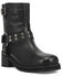 Image #1 - Dingo Women's Anarchy Harness Booties - Round Toe, Black, hi-res