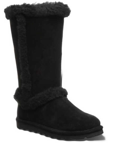 Bearpaw Women's Kendall Pull-On Boots - Round Toe , Black, hi-res