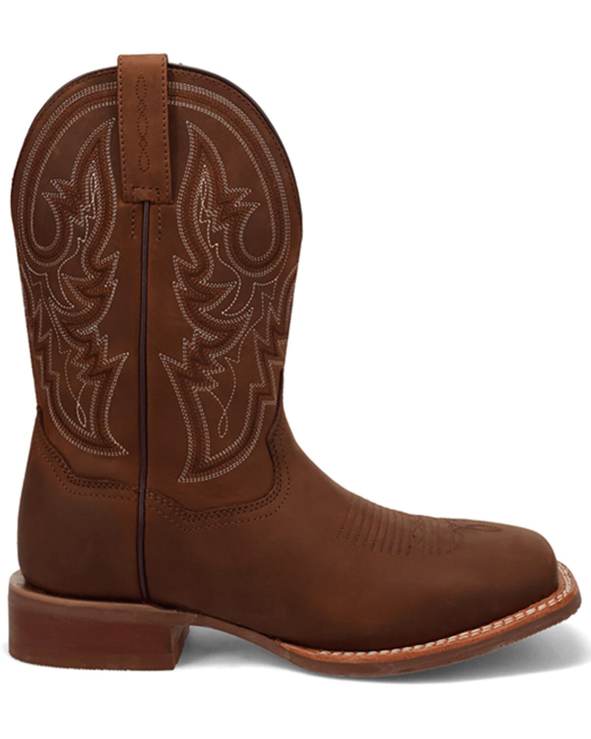 Image #2 - Dan Post Men's Brigston Western Boots - Broad Square Toe, Brown, hi-res