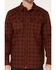 Image #3 - Cody James Men's FR Southwestern Plaid Print Long Sleeve Snap Work Shirt , Wine, hi-res