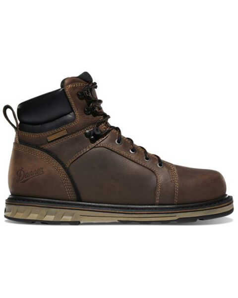 Image #2 - Danner Men's Steel Yard Lacer Work Boots - Steel Toe, Brown, hi-res