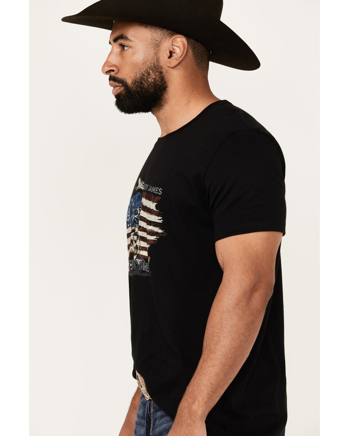 Image #2 - Cody James Don't Tread Short Sleeve Graphic T-Shirt, Black, hi-res