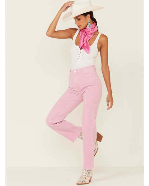 Rolla's Women's Straight Leg Corduroy Jeans, Pink, hi-res