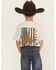 Image #1 - Ariat Boys' Bronco Flag Short Sleeve Graphic T-Shirt, Tan, hi-res