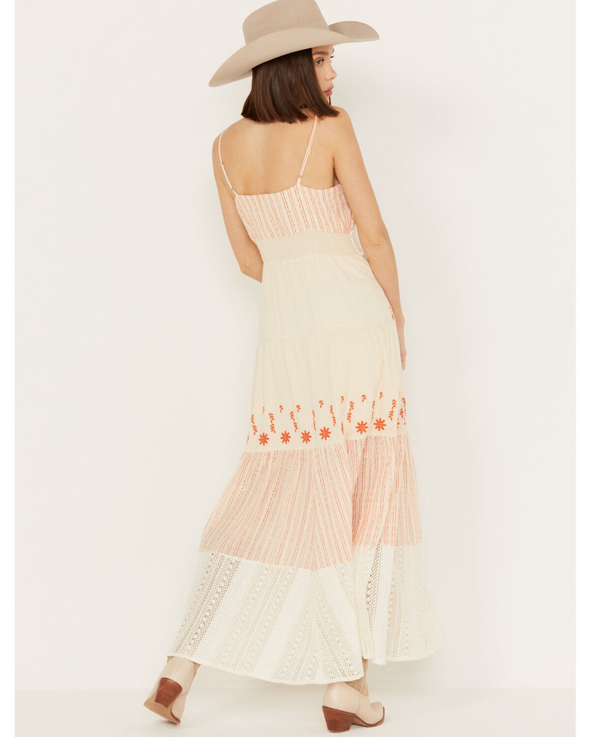 Image #4 - Miss Me Women's Floral Embroidered Sleeveless Maxi Dress, , hi-res