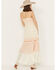 Image #4 - Miss Me Women's Floral Embroidered Sleeveless Maxi Dress, Cream, hi-res