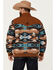 Image #4 - RANK 45® Men's Southwestern Print Bomber Softshell Jacket, Rust Copper, hi-res