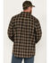 Image #4 - Hawx Men's FR Midweight Plaid Print Long Sleeve Button-Down Work Shirt, Brown, hi-res