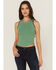 Image #1 - Cleo + Wolf Women's Solid Tank Top, Green, hi-res
