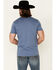 Cody James Men's Livin The Wild West Graphic Short Sleeve T-Shirt , Blue, hi-res