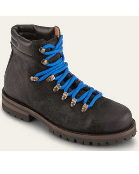 Frye Men's Hudson Hiker Lace-Up Boots - Round Toe , Black, hi-res