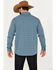 Image #4 - Moonshine Spirit Men's Free Bird Plaid Print Long Sleeve Western Snap Shirt, Navy, hi-res
