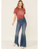 Image #2 - Ali Dee Women's God Bless Cowgirls Graphic Tee, Rust Copper, hi-res