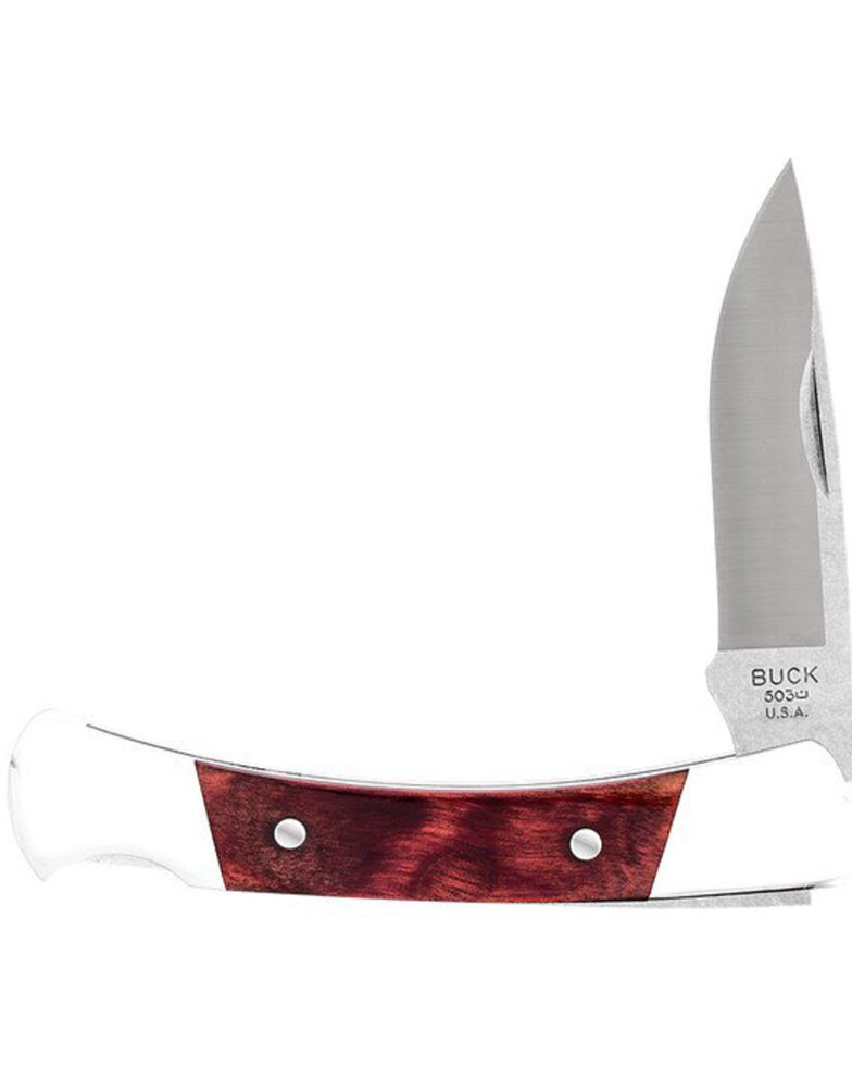 Buck Knives 503 Prince Drop Point Knife, Red, hi-res