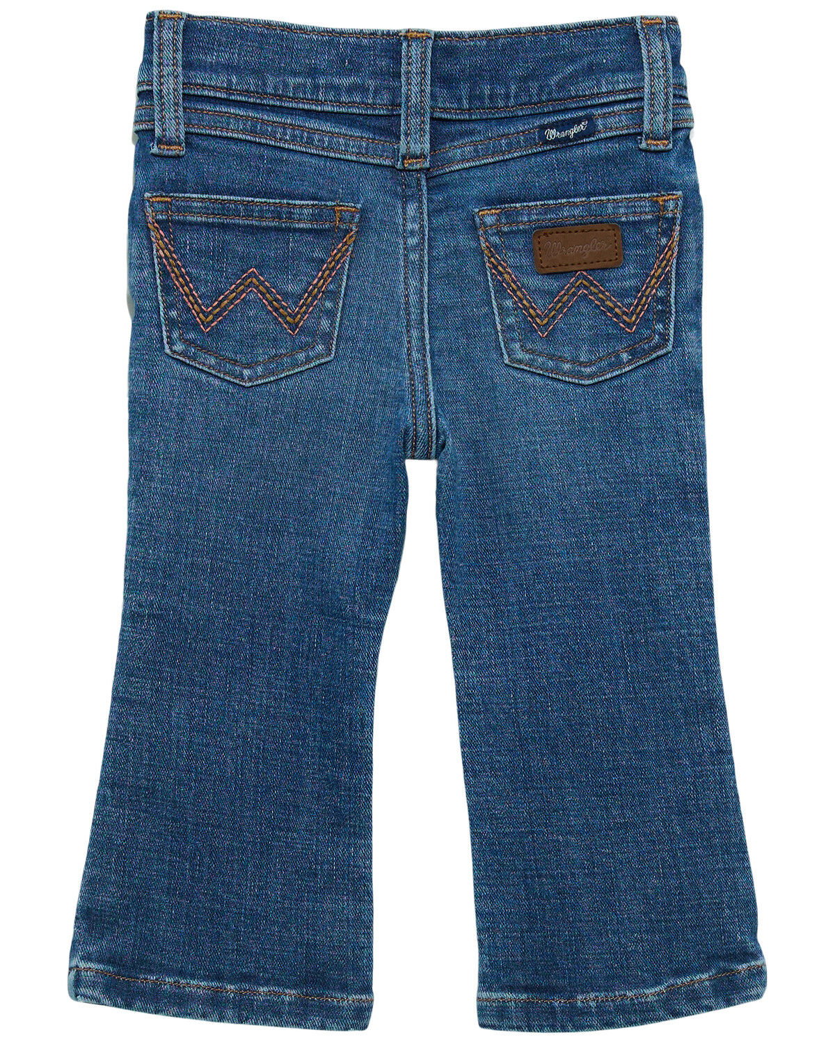 Image #1 - Wrangler Infant Girls' Dark Wash Bootcut Denim Jeans, Dark Wash, hi-res