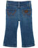 Image #1 - Wrangler Infant Girls' Dark Wash Bootcut Denim Jeans, Dark Wash, hi-res