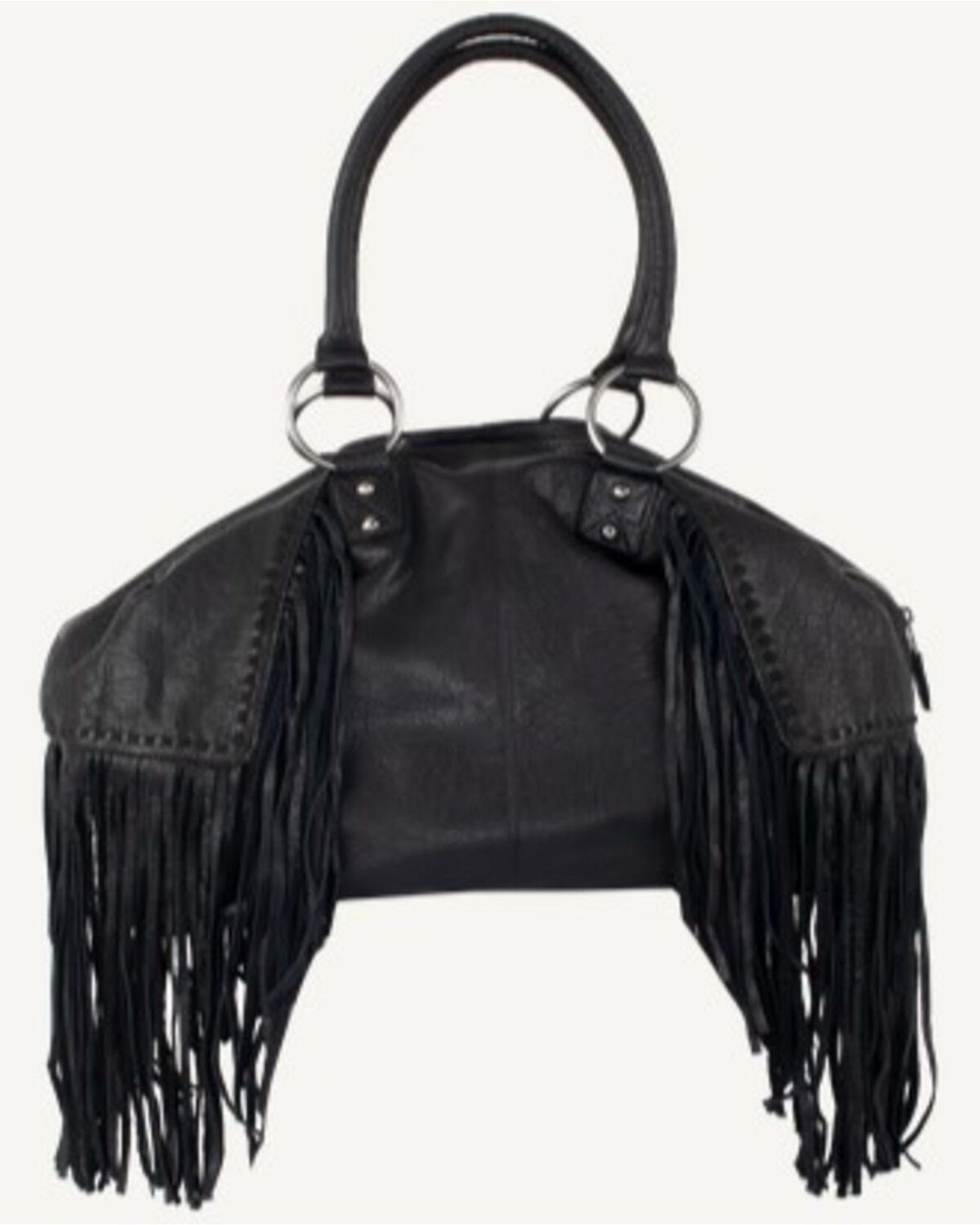 Image #2 - STS Ranchwear By Carroll Women's Indie Carmen Fringe Purse, Black, hi-res