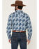 Image #4 - Cody James Men's Escape Route Paisley Print Long Sleeve Snap Western Shirt - Big, Light Blue, hi-res