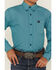 Image #3 - Cinch Boys' Printed Long Sleeve Button-Down Western Shirt, Turquoise, hi-res