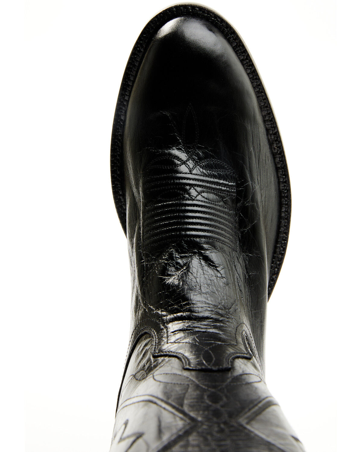 Image #6 - Tony Lama Men's Midnight Western Boots - Round Toe, Black, hi-res
