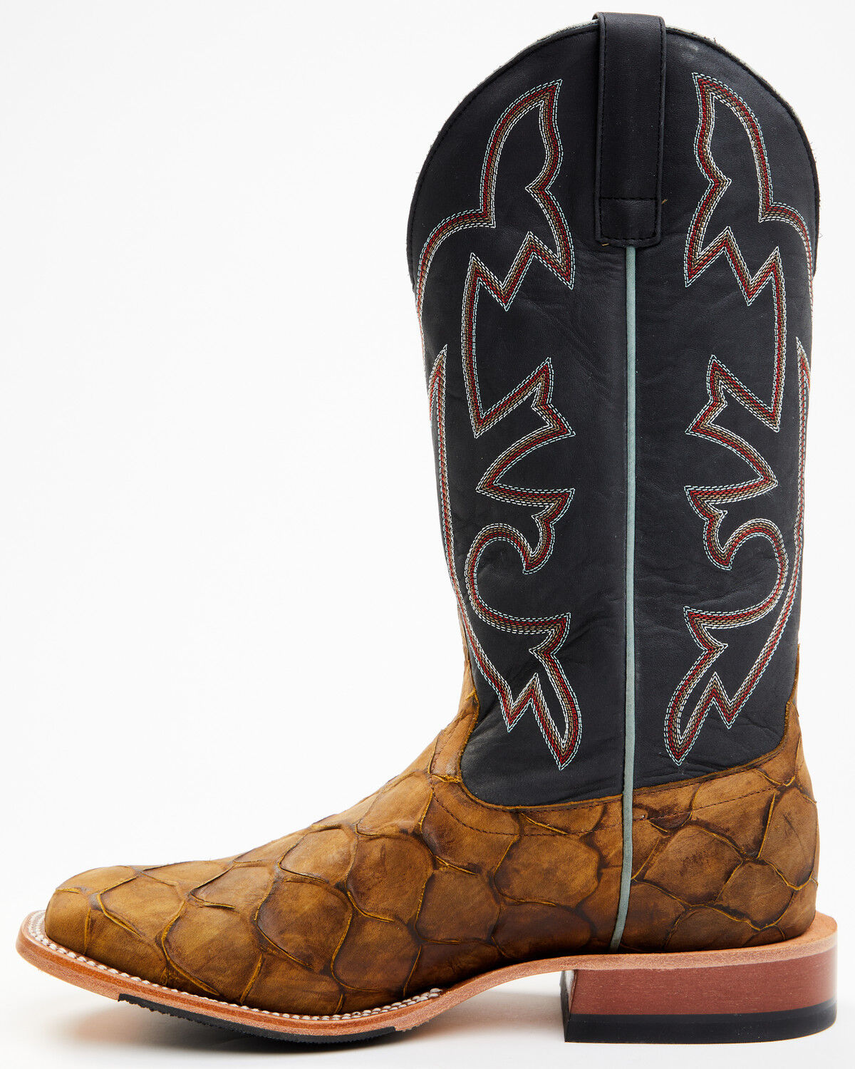 Image #3 - Horse Power Men's Honey Filet Of Fish Print Western Boots - Square Toe, Tan, hi-res