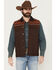 Image #1 - Cody James Men's Iroquois Southwestern Trucker Vest, Brown, hi-res