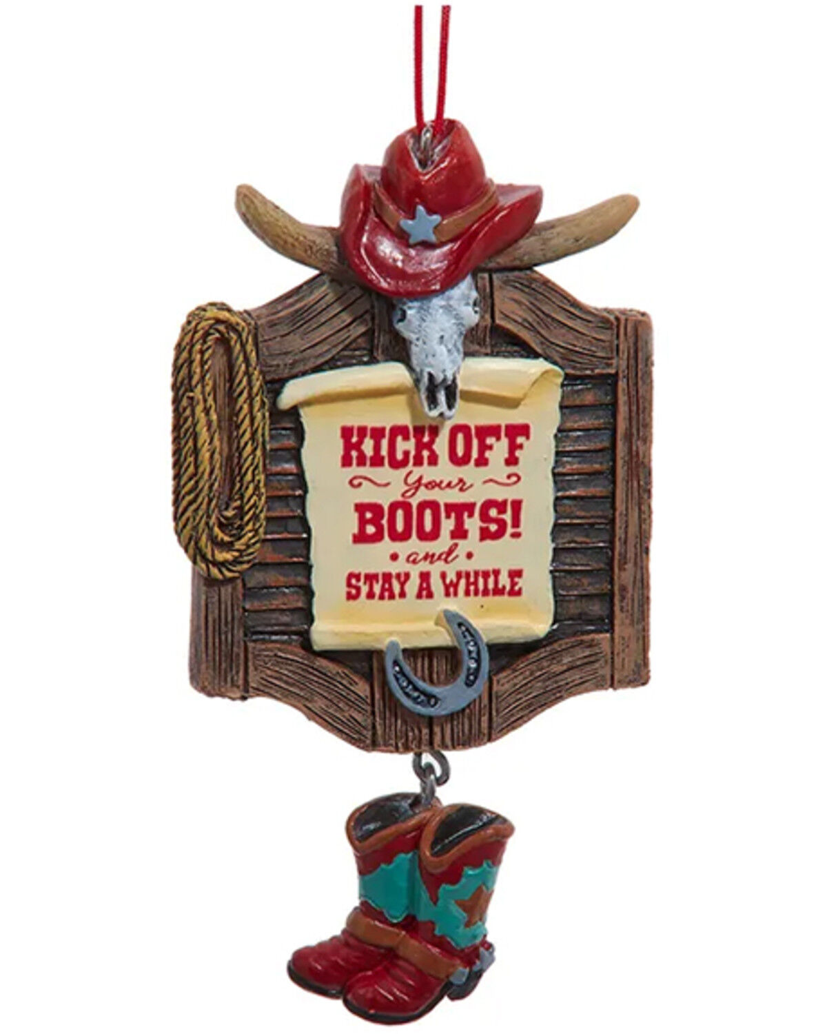 Image #1 - Kurt Adler Western Saloon Ornament, Multi, hi-res