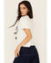 Image #4 - Ariat Women's Cowboy Embroidered Short Sleeve Tee, White, hi-res