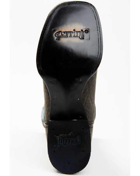 Image #7 - Ferrini Men's Acero Western Boots - Broad Square Toe, Black, hi-res