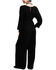 Image #2 -  Stetson Women's Crepe Long Sleeve Jumpsuit, Black, hi-res