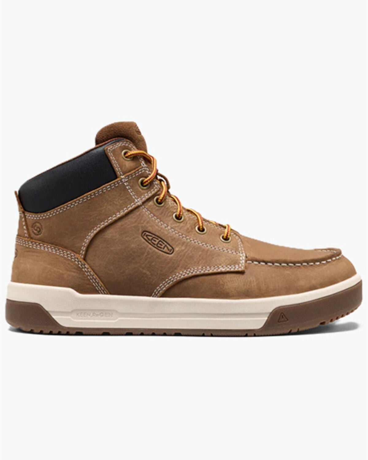Image #1 - Keen Men's Gibson Moc Work Boots - Soft Toe, Brown, hi-res